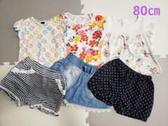 トップス＆パンツ 夏物まとめ売り 女の子６点セット(80㎝)のサムネイル
