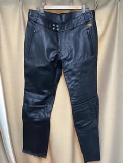 BATES ベイツパンチングレザーパンツ　本革　ブーツアウト　XXL  未使用のサムネイル