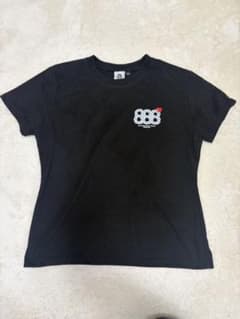 888 ロゴプリント 半袖Tシャツ ブラックのサムネイル
