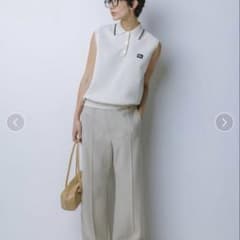 Mila Owen / サマーニットノースリーブ / ホワイト / 美品✨のサムネイル