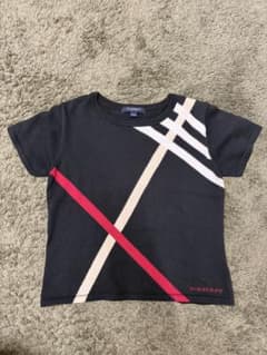 BURBERRY バーバリー キッズ子供 ストライプ ニット半袖　130Aのサムネイル