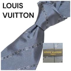 LOUIS VUITTON ネクタイ モノグラム シルバーグレー シルク - メルカリ
