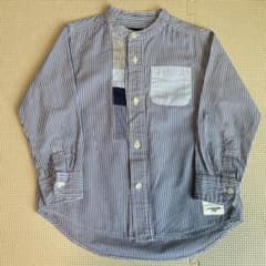 Solbois キッズ 長袖シャツ ストライプ 100cm