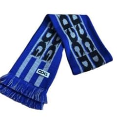 CDG 青 ストライプ ロゴ マフラー CDG COMME des GARCONS ゲーム マフラー - メルカリ