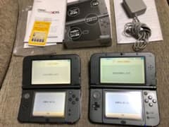 New ニンテンドー　3DS LL メタリックブラック　本体２台のサムネイル