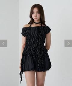 袖フリルドロストtシャツのサムネイル