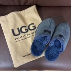 UGG ムートンスリッパ 紺色25cm