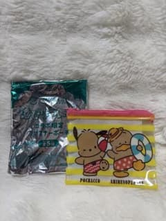 スシロー はぴだんぶい コラボ ファスナーポーチ ポチャッコ あひるのペックルのサムネイル