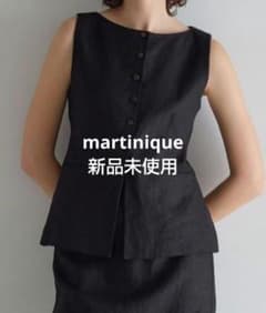 martinique マルティニーク リネンストレッチボートジレ - メルカリ
