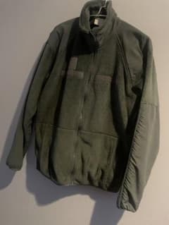 USA軍実物オリーブグリーン フリースジャケット SMALL LONGのサムネイル