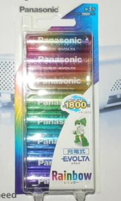 充電式EVOLTA  レインボーカラーのサムネイル