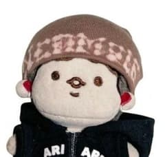 10cmぬい服ニット帽 茶色のサムネイル