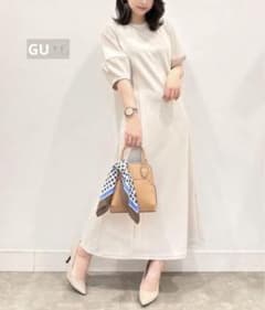 GU ランタンスリーブワンピース (5分袖)Zのサムネイル