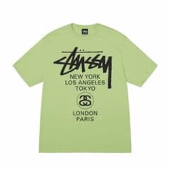 ［値下げ］STUSSY 23SS WORLD TOUR TEEグリーン Sサイズのサムネイル