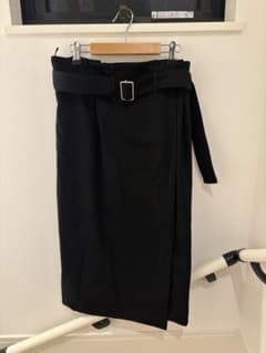 BALENCIAGA バレンシアガ 2015 ベルテッド スカート 36 黒