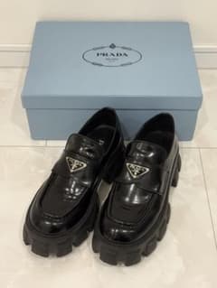 モノリス 厚底ローファー　24cm相当(38表記) PRADA モノリス 厚底ローファー 24.5cm相当(38表記) - メルカリ