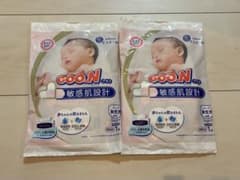 Goo.N グーンプラス 敏感肌設計 新生児用 試供品 2枚セットのサムネイル