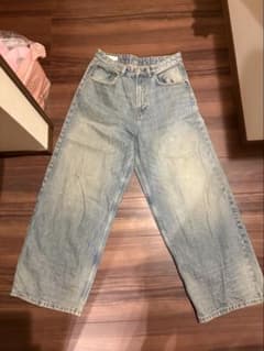 ZARA w30l30 スーパーバギーデニムパンツ アクネ風Y2Kのサムネイル