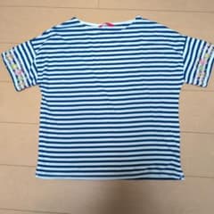 グラニフボーダー柄 Tシャツ 袖刺繍デザインのサムネイル