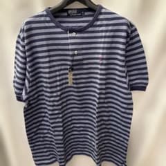 316Polo by Ralph Laurenネイビーストライプ ポロシャツ L - メルカリ
