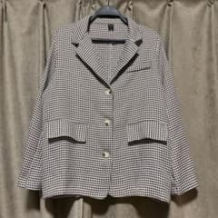 SHEIN DAZY 千鳥格子ジャケット ブラウン Mサイズのサムネイル