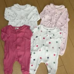 新生児 ロンパース 2wayオール 4枚セットのサムネイル