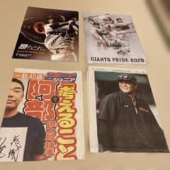 読売ジャイアンツ 応援グッズセット クリアファイル 新聞