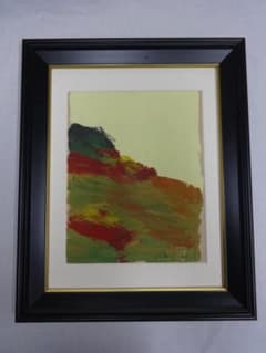 香月泰男 シベリアの丘 シベリア画集 1960年頃　肉筆油彩画　紙本著色・額装 香月泰男 シベリアの丘 シベリア画集 1960年頃 肉筆油彩画 紙本著色