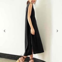 アングリッド☆本日限定デザインカットウォッシュワンピ黒のサムネイル