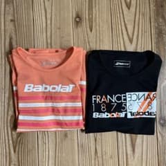 バボラ テニスウェア Tシャツ 2枚セット M レディース まとめ売り オレンジのサムネイル