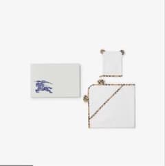 BURBERRY コットンブレンドツーピースベイビーギフトセット おくるみ 