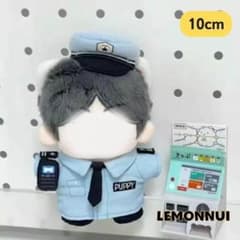 10cm 着せ替え ぬいぐるみ服 ちびぬい 警察官 推し活 推しぬい-E084