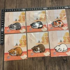 ごめん猫刺繍アイロンワッペン6枚セットのサムネイル
