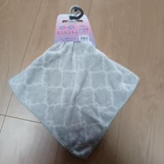 ループ付きタオル　吸水+速乾　30×30㎝　マイクロファイバーのサムネイル