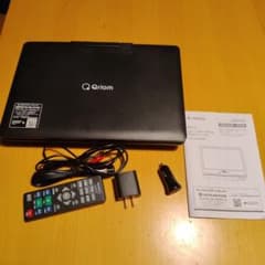 山善 Qriom 14インチ ポータブルDVDプレーヤー KPD-NC140 B - メルカリ