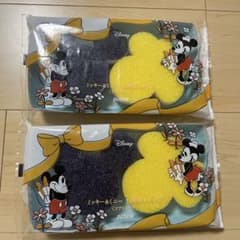 DUSKIN ミッキー＆ミニー 台所用スポンジ 2個セット