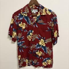 TWO PALMS アロハシャツ レッド S