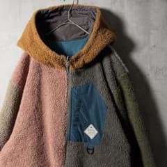 KRIFF MAYER リバーシブル フリース ボアジャケット