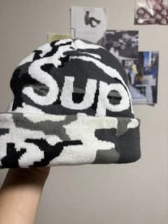 Supreme ニット帽 ビーニー カモフラージュ柄 - メルカリ