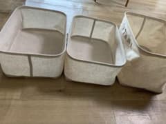 無印良品、麻ポリエステルソフトボックス3点のサムネイル