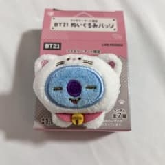 BT21 KOYA 파미마 한정 봉제인형 배지 고양이 인형
