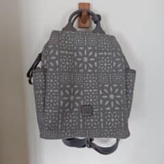 美品　genten ゲンテン トワル カットワーク レザー使い リュック 希少 美品 genten ゲンテン トワル カットワーク レザー使い リュック 希少