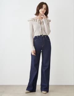 【新品タグ付き】 スナイデル ハイウエストデニムパンツ IND 0のサムネイル