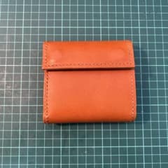 姫路レザー 3つ折り財布 (ハンドメイド・レザークラフト)のサムネイル