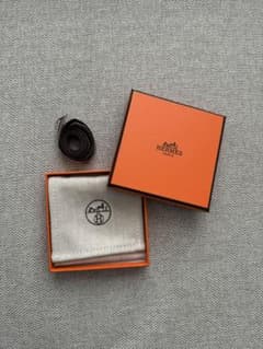 【新品未使用】HERMES メンズ レザーブレスレットのサムネイル