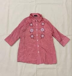 00’s Y2K Vintage Archive Grunge 刺繍シャツのサムネイル