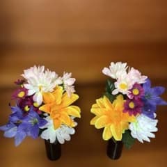 お仏壇用仏花 造花 一対　タイムセール
