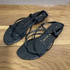 PRADA ブラック ストラップサンダル　ミュールのサムネイル