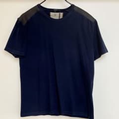 【GUCCI】 Tシャツ ネイビー レザー切替のサムネイル