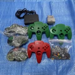 Nintendo 64 Controllers (3) + Peripherals (Junk) - Bundle Sale